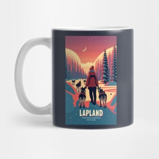 A Vintage Travel Art of Lapland - Finland Mug